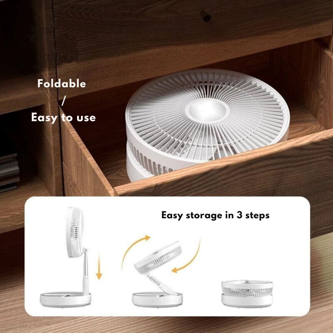 FoldAir™ - Portable Retractable Wireless Fan - Kakuny